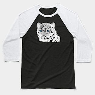 Snow Leopard Baseball T-Shirt